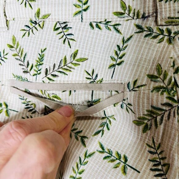 Cartonnier Women's Cream Medallion Charlie Trousers Cropped Pants Size 0 - Picture 10 of 14